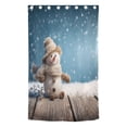 thumbnail image 2 of Iauyy Blackout Curtains for Living Room, 80% Blackout Grommet Top Window Drapes for Bedroom Kitchen，Snowman's Face Was Filled with Joy，(Pack of 1), 2 of 7