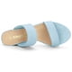 thumbnail image 4 of Sandalias Correas Dobles Talón De Bloque Punta Abierta Para Mujeres Azul Cielo 40, 4 of 7