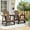Borwn, variant on Tappio HDPE Adirondack Chair, Patio Seat All Weather Outdoor Patio Chair with Cup Holder for Lawn Yard Fire Pit, Black