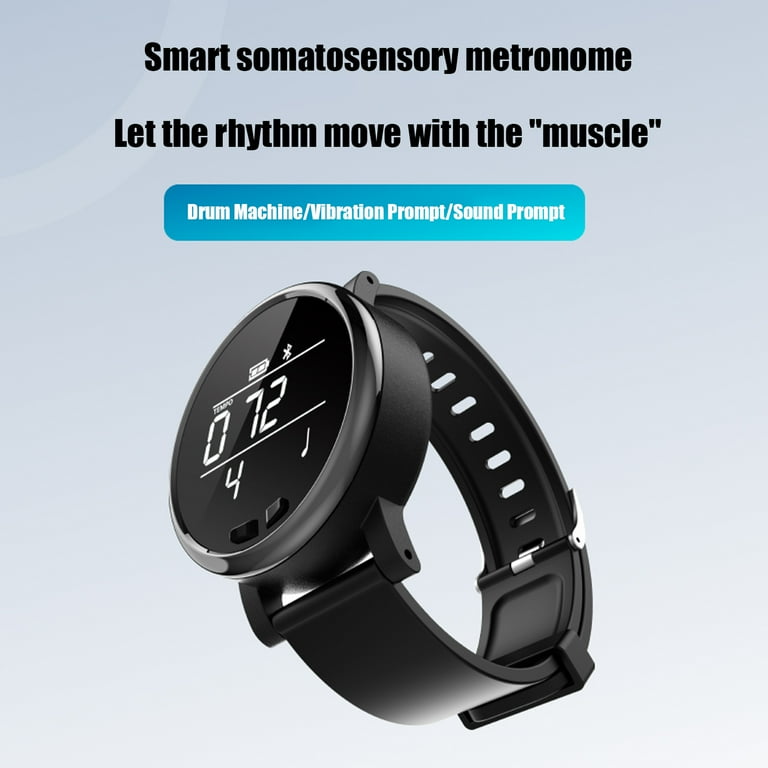 XunW Intelligent Vibration Metronome Watch Smartband Somatosensory Waterproof Electronic Type Multiplayer Black 1Pc Bracelet - Walmart.com XunW Intelligent Vibration Metronome Watch Smartband Somatosensory Waterproof Electronic Type Multiplayer Black 1Pc Bracelet - Walmart.com