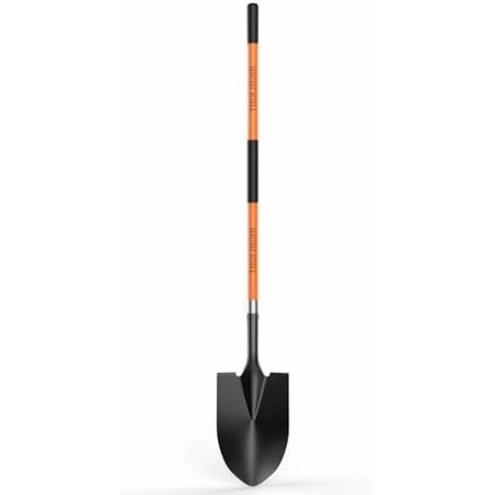 Spade, Heavy Duty Gardening Shovel, Garden Shovel 56 inch for Digging, Round Shovel with D-Handle, for Garden,Beach, Snow, Fiberglass Handel, Orange$$Garden &