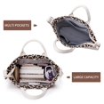 thumbnail image 4 of Bolso de mano KALIDI de pana, tamaño grande, bandolera, hombro, leopardo, para mujer, 4 of 7