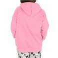 thumbnail image 4 of FAVIPT Solid Color Hoodie Women Hoodie Pullover Women Long Sleeve Oversized Pullover Y2K Hoodie Fall Winter Sweatshirt with Pocket 2024 Pink,XL, 4 of 7