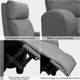 thumbnail image 5 of Lacoo Fabric Single Sofa Recliner with Padded Seat , Gray, 5 of 7