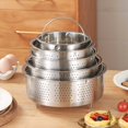 thumbnail image 2 of Compact 21.5cm 304 Stainless Steel Electric Rice Cooker Steamer Basket with Footed Base - Rust-Resistant, Easy-to-Clean Home Kitchen Tool for Versatile Food Steaming (Vegetables, Meats, Rice) with, 2 of 6