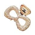 thumbnail image 3 of opvise Claw Clip Multi-styles Elegant Shiny Temperament Simple Alloy Bowknot/Rectangle/Heart/Moon/Ellipse Head Back Hair Clip E, 3 of 8