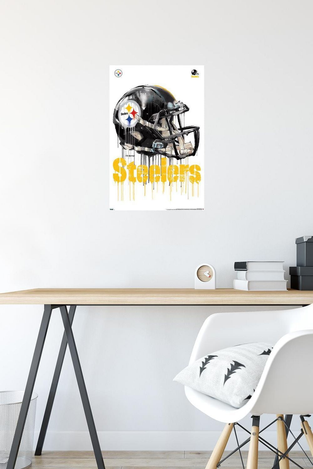 NFL Pittsburgh Steelers - Drip Helmet 20 Wall Poster