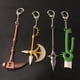 thumbnail image 2 of Qianxi1128 Anime Los Siete Pecados Mortales Escanor Rhitta Llavero Nanatsu no Taizai Axe Botella Abridor Colgante, 2 of 4