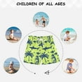 thumbnail image 6 of joogoo Boys Swim Trunks Shark and Palm Tree Beach Board Shorts Drawstring Swimsuit M, 6 of 6