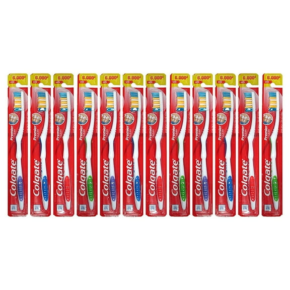 Colgate Premier Classic Clean Medium Toothbrush (pack of 12)