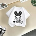 thumbnail image 1 of CHAOLEI T-Shirt Graphique Mignon pour Filles, Col Rond, Manches Courtes, Été, Décontracté, Blanc, 5-6 Ans, 1 of 3