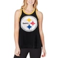 thumbnail image 3 of Women's G-III 4Her by Carl Banks Black Pittsburgh Steelers Tater Tank Top, 3 of 3