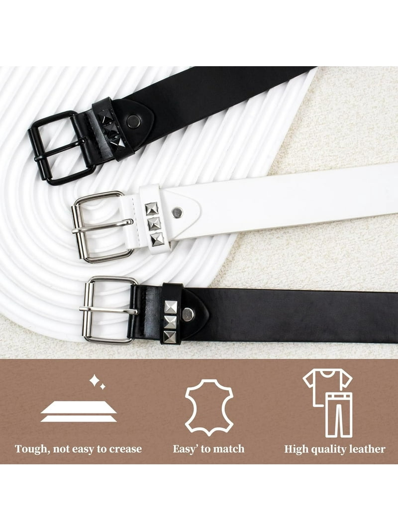 Euphrates, Black Studded Belt, 43.3 display picture 1