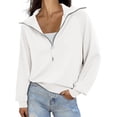 thumbnail image 1 of Womens Oversized Sweatshirts Half Zip Pullover Long Sleeve Quarter Zip Hoodies Teen Girls Fall Clothes, 1 of 5