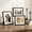 Black, variant on 8x10 Inch Photo Frames 5 Colors Wood Frames with Black White Prints, Resin Picture Frames for Wall Tabletop Decor, Empty Photo Frames for DIY Puzzle Wall-Mounted Display, Brown