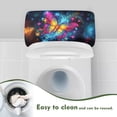 thumbnail image 4 of Renewold Toilet Tank Lid Cover with Elastic Edge Universal Fit Toilet Top Covers, Prevents Dust and Stains for Bathroom Decor, Butterfly Galaxy Print, 4 of 6
