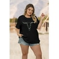 thumbnail image 6 of DEXIO Plus Size Western Shirt for Women Cow Skull Shirt Boho Cowgirl T-Shirt Rodeo Graphic Tee Vintage Country Music Tops, 6 of 8