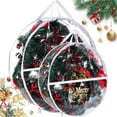 thumbnail image 1 of Sentmoon Ornament Boxes for Storage Christmas Decoration Storage Containers Christmas Tree Storage Bag Finishing Bag Christmas Tree Storage Bag Insect-proof-proof Wreath Storage Bag, 1 of 3