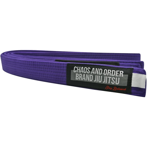 Chaos and Order Premium Jiu-Jitsu Rank Belt - A0 - Purple