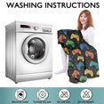 thumbnail image 6 of Wearable Oversized Blanket,Multicolor Controllers Games Icons Black Pattern Wearable Blanket Hoodie for Adults,Cozy Hooded Blankets with Super Pockets,Super Warm Fuzzy Pullover for Women & Men, 6 of 6