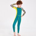 thumbnail image 3 of Yuarrent Trajes de neopreno Traje de buceo de secado rápido Traje de neopreno multicolor para niños Mangas largas y pantalones Traje de baño de cuerpo Type3 NO3 Yuarrent OD003661-02, 3 of 6