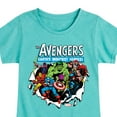 thumbnail image 3 of Marvel The Avengers - Paper Rip - Toddler And Youth Girls Fitted Short Sleeve Graphic T-Shirt, 3 of 5