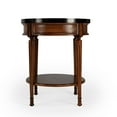 thumbnail image 2 of Butler Specialty Company End Table Nightstand Bedside Round in Wood - Brown, 2 of 9