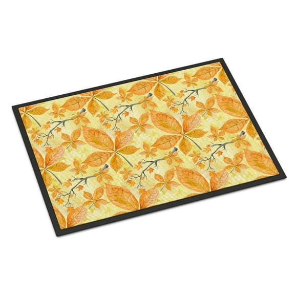 Fall Leaves and Branches Doormat 18x27