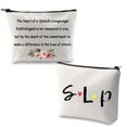 thumbnail image 6 of Speech Therapist Gift SLP Makeup Bag Speech Language Pathologist Gift The Heart of a Speech Language is Not Measured in Size Thank You Gift SLP, 6 of 7