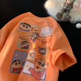 thumbnail image 1 of Camiseta de manga corta con estampado de dibujos animados japoneses de Anime Crayon Shin-Chan, tendencia de moda, versátil, holgada, para parejas, Y2K, 1 of 4