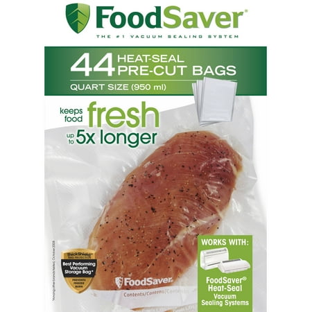 FoodSaver Heat-Seal Pre-Cut Quart-Size Bags