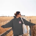 thumbnail image 3 of SHIXIAOO Sweat à Capuche pour Femmes Imprimé Lettre Manches Longues avec Poches Style Western Grande Taille pour Femmes, 3 of 8