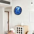 thumbnail image 6 of Voice Activated Clock with Glow Light 12 Inch Large Silent Wall Clock Battery Operated for Home Decor Blue Tone Lightning, 6 of 8