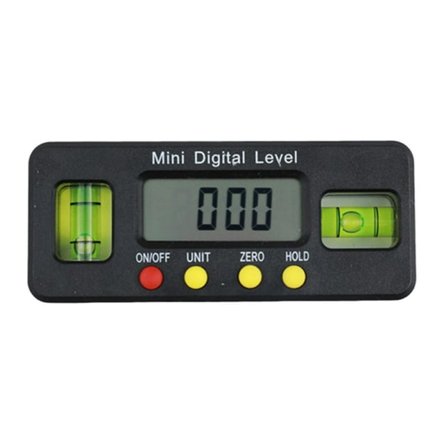 Buscador de ángulos de nivel digital, calibre de inglete portátil con base de medición de pantalla LCD 10 cm x 41 cm
