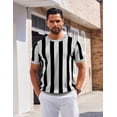 thumbnail image 2 of COOFANDY Shirts for Men Short Sleeve Sweater Summer Knit Shirt Casual Crewneck Ribbed Pullover Tees, 2 of 6