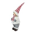 thumbnail image 2 of 16" Cheerful Young Boy Gnome in Ivory Cable Knit Sweater Christmas Decoration, 2 of 2
