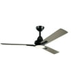 thumbnail image 3 of Ceiling Fan with Light Kit with Contemporary Inspirations 15 inches Tall By 52 inches Wide-Satin Natural Bronze Finish Bailey Street Home, 3 of 10