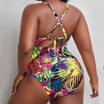 thumbnail image 4 of Delconic Plus Size Bikini Swimsuit for Women, Backless Sexy Bathing Suit, Slim Fit Swimwear, 4 of 4