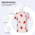 thumbnail image 3 of KLL Strawberry for Men's Baseball Shirts,Short Sleeve Casual Shirts Button Down Shirt for Men Beach Summer Wedding Shirt-X-Large, 3 of 7