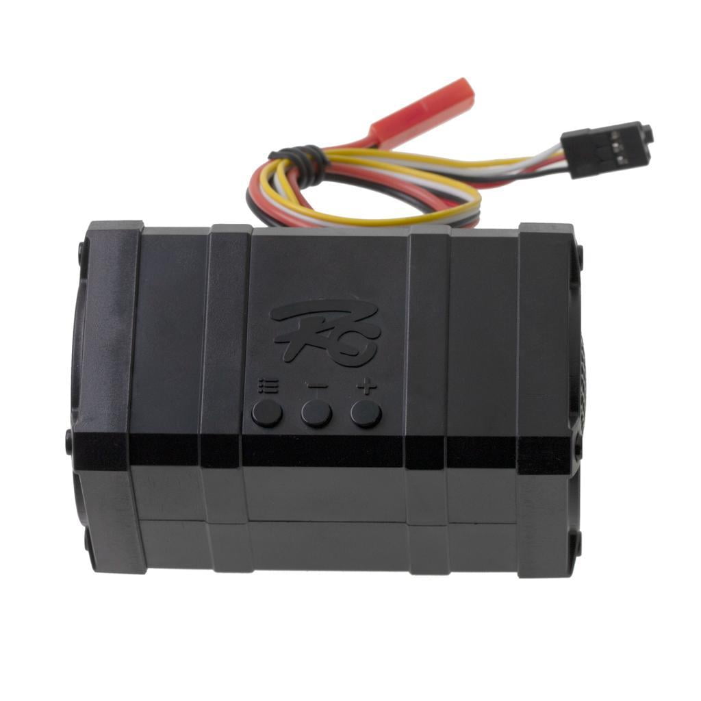Module sonore simulateur de son moteur RC avec haut-parleur 5 W, effets sonores réalistes pour modèles télécommandés à l'échelle 1/10 1/8, accessoires Module sonore simulateur de son moteur RC avec haut-parleur 5 W, effets sonores réalistes pour modèles télécommandés à l'échelle 1/10 1/8, accessoires
