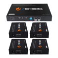 thumbnail image 3 of J-Tech Digital 1x4 HDMI Extender Splitter Combo Over Cat5e/Cat6 cable up to 164 feet (50 meters) at 1080P with Local Loop out and Bi-directional IR control (JTDHDEX1x4), 3 of 4