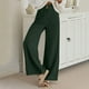 thumbnail image 1 of WILLBEST Pantalones Casuales elegantes para Mujer, de Pana de Color Liso, con Diseño de Doble Botón, Cintura Semielástica, Corte Recto para Primavera y Otoño. Extra Grande, 1 of 5