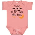 thumbnail image 3 of Inktastic I Love My Great Uncle to the Moon and Back Boys or Girls Baby Bodysuit, 3 of 5