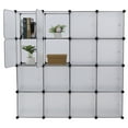 16Cube Storage Shelf with Doors Cube Shelving Modular Bookcase Bookshelf Organizing Closet Toy