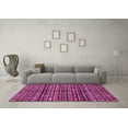 thumbnail image 3 of Ahgly Company Indoor Round Abstract Pink Modern Area Rugs, 8' Round, 3 of 4