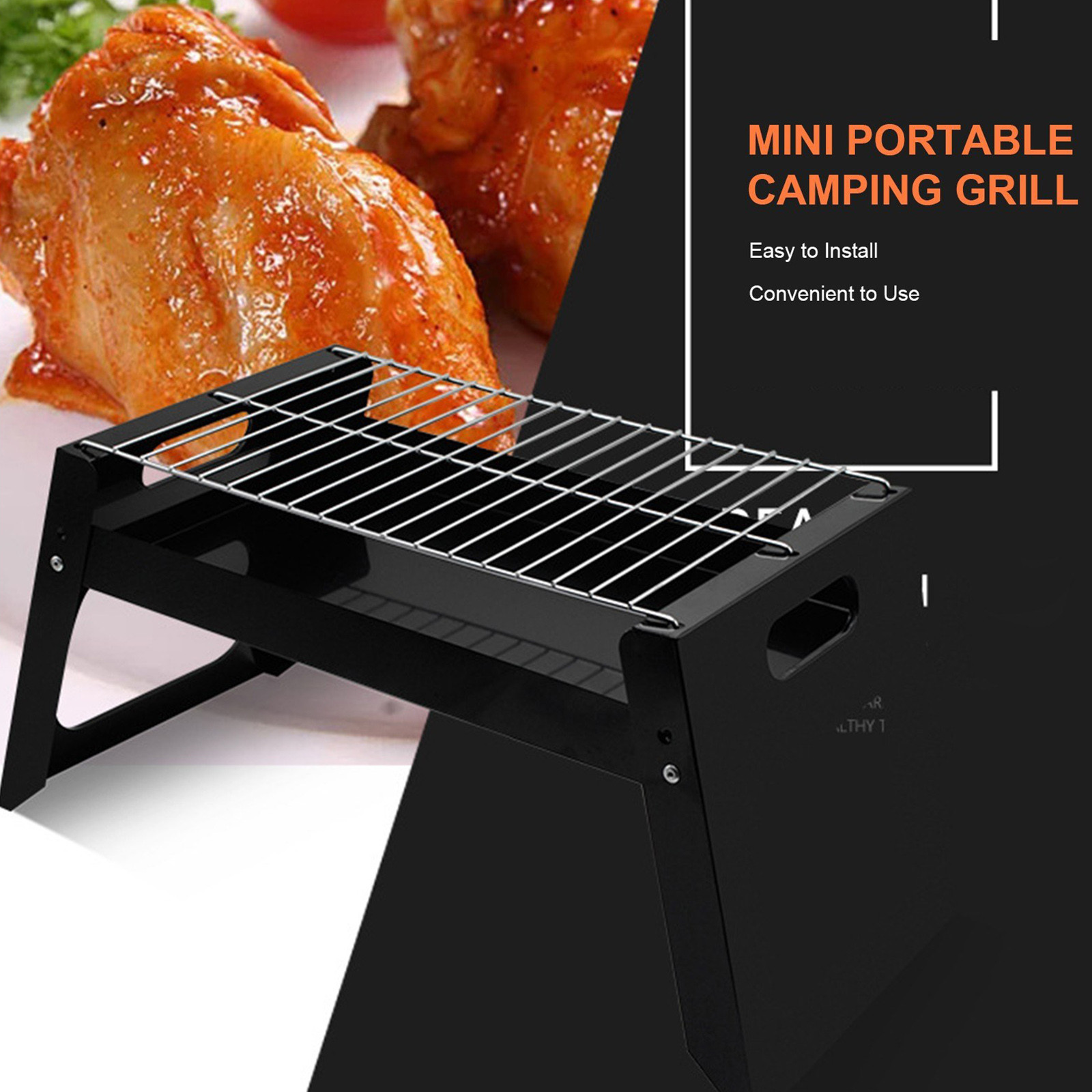 Grocery & Essentials,ECKYADAM Mini Portable Camping Grill With Barbecue ...