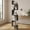 French Oak, variant on Resenkos 5-Tier Corner Shelf - Wall-Mounted Floating Bookshelf, Storage Organizer, White