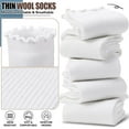 thumbnail image 2 of Thin Merino Wool Ruffle Boot Socks Warm Winter Cozy Frilly Soft Casual Breathable Socks for Womens 5 Pairs, 2 of 6