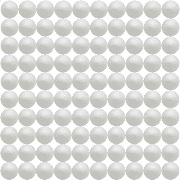 BESTSKY 80 Pack 1 Inch Craft Foam Balls Smooth Polystyrene, White for Diy Arts Crafts Holiday Decor School Projects Party Decorations