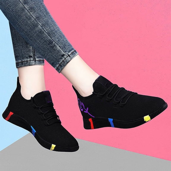 Women's Breathable Mesh Running Shoes Lightweight Non-Slip Athletic Sneakers for Outdoor Walking Jogging & Gym Workouts